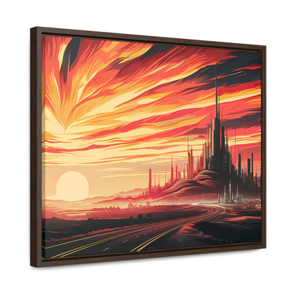 Twilight of the Metropolis - Gallery Canvas Wraps, Horizontal Frame