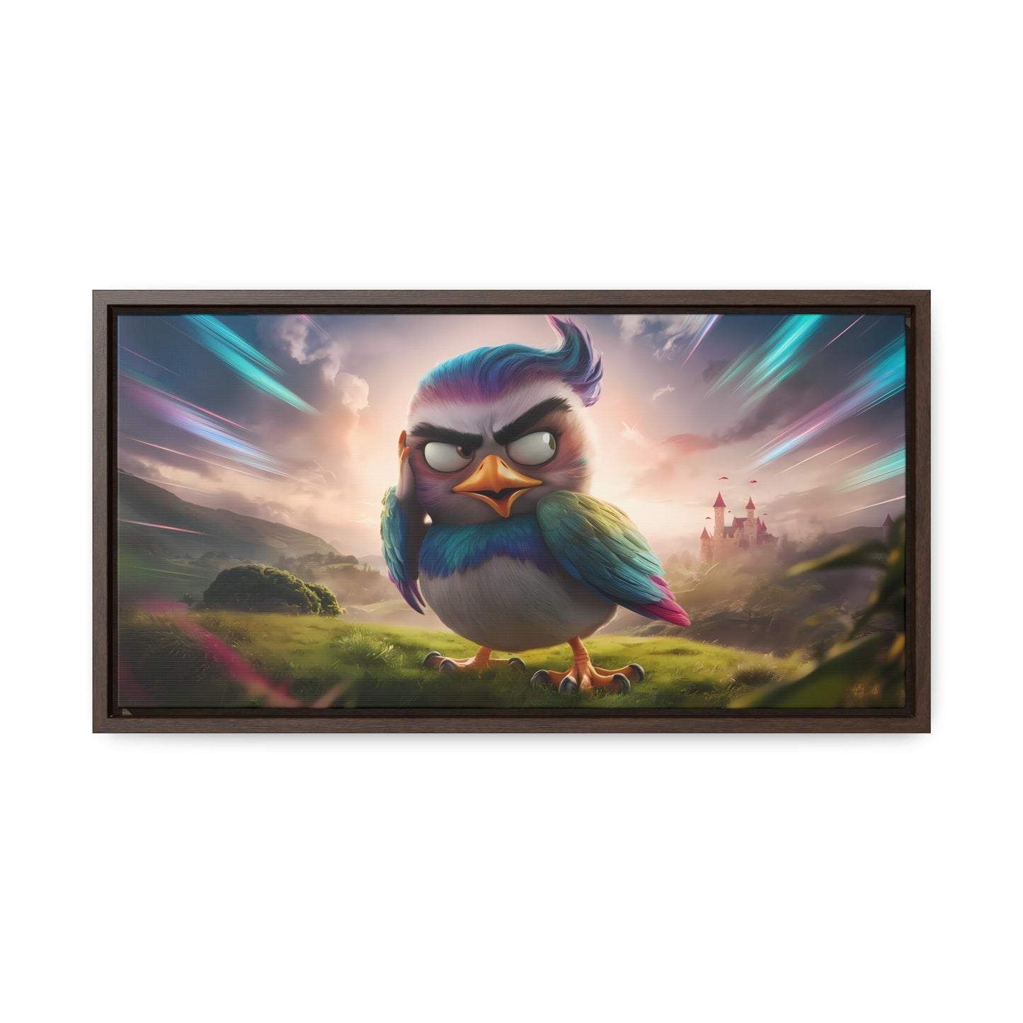 Feathered Fury: The Guardian of the Sky - Gallery Canvas Wraps, Horizontal Frame