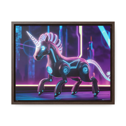 Cybernetic Unicorn - Gallery Canvas Wraps, Horizontal Frame