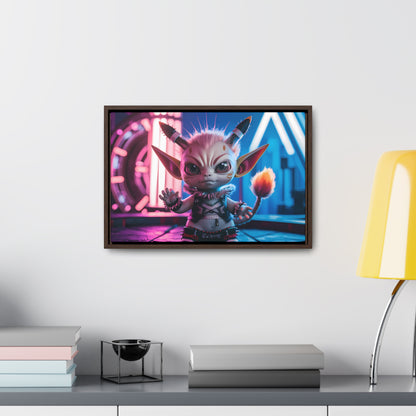 Neon Punk Guardian - Gallery Canvas Wraps, Horizontal Frame