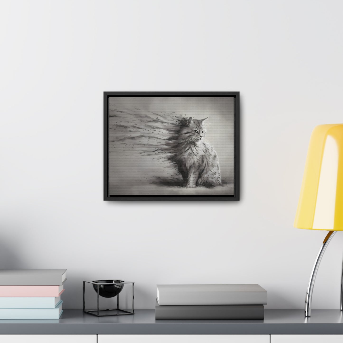 Ephemeral Whiskers - Gallery Canvas Wraps, Horizontal Frame