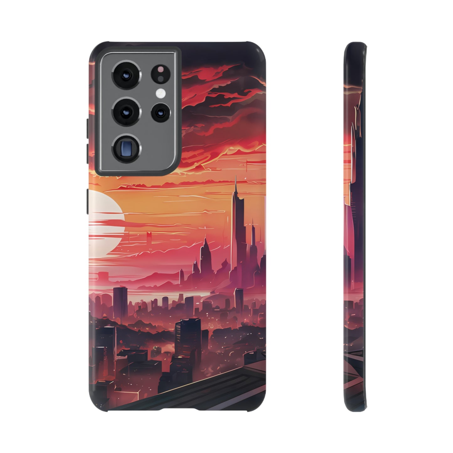 Anime City at Dawn - Smartphone Tough Cases