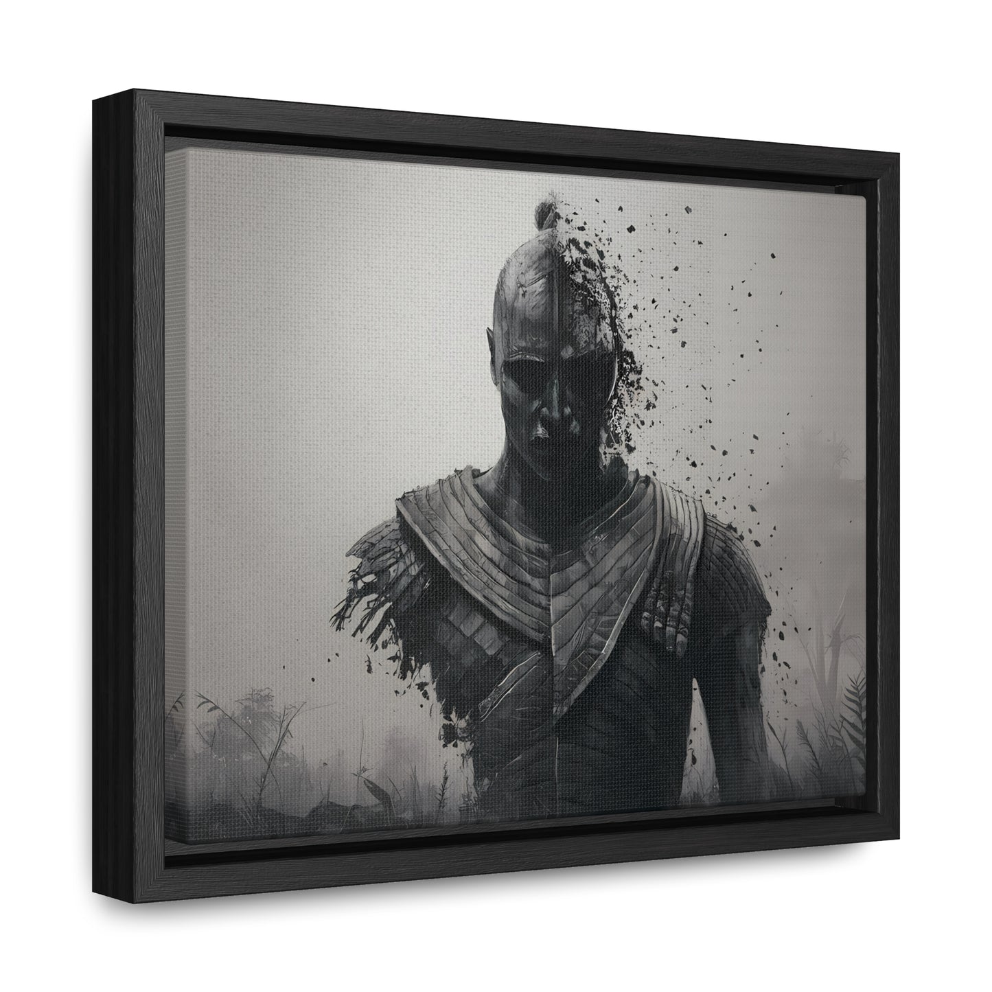 "Fragmented Warrior" - Gallery Canvas Wraps, Horizontal Frame