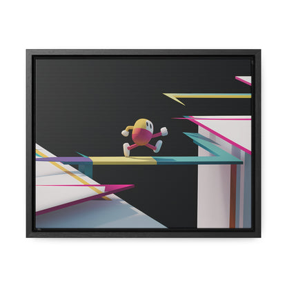 "Leaping Through Dimensions" - Gallery Canvas Wraps, Horizontal Frame