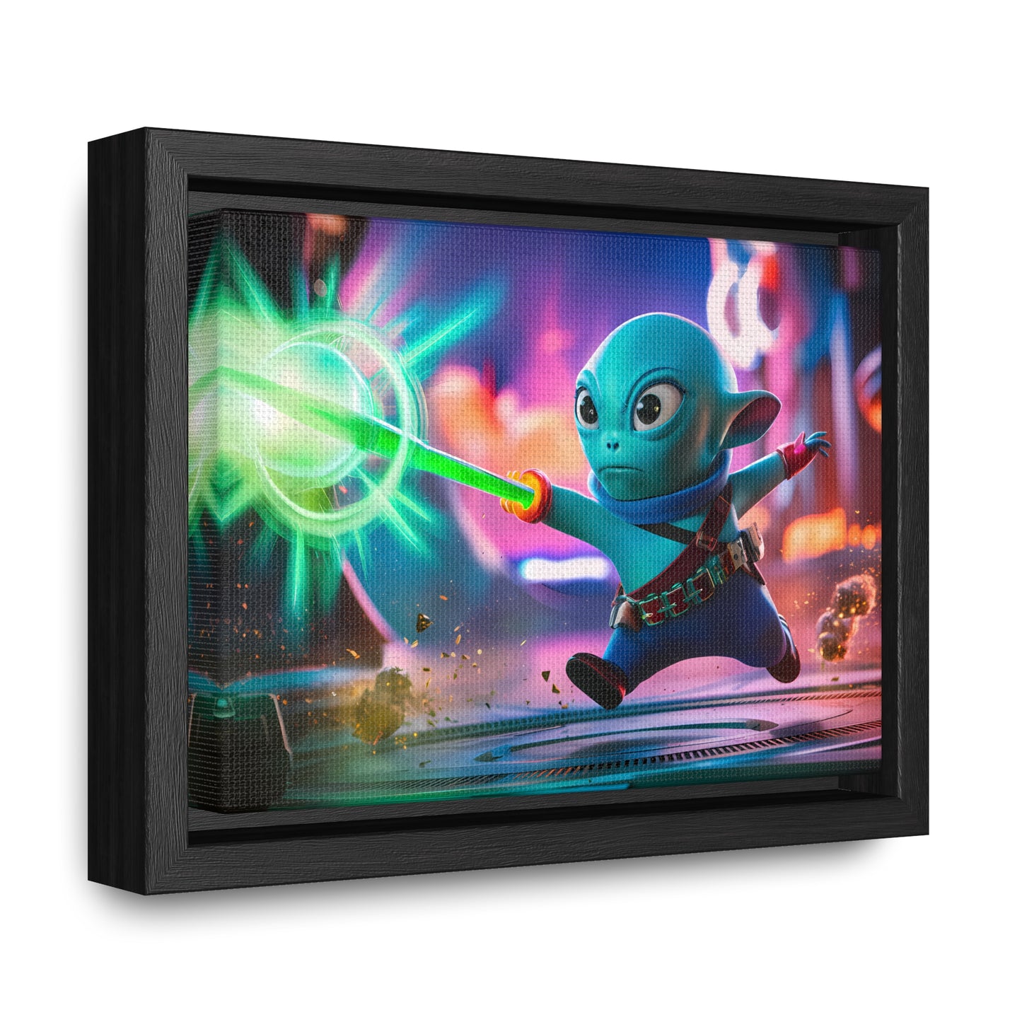 Galactic Defender - Gallery Canvas Wraps, Horizontal Frame