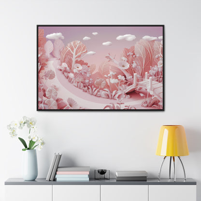 Whimsical Dawn Garden - Gallery Canvas Wraps, Horizontal Frame