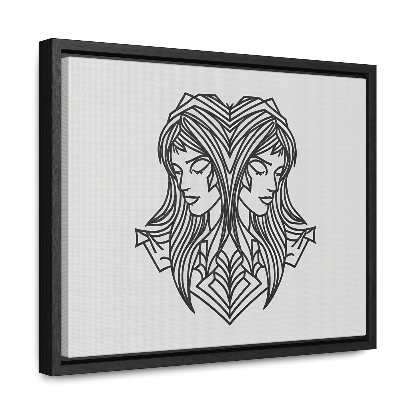 Dual Reflections - Gallery Canvas Wraps, Horizontal Frame