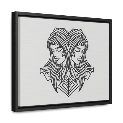 Dual Reflections - Gallery Canvas Wraps, Horizontal Frame