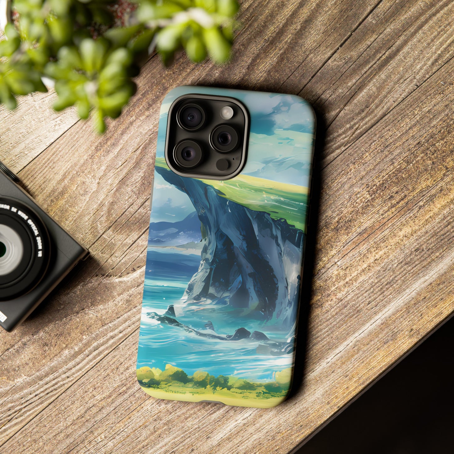 Anime Cliff by the Sea - Smartphone Tough Cases