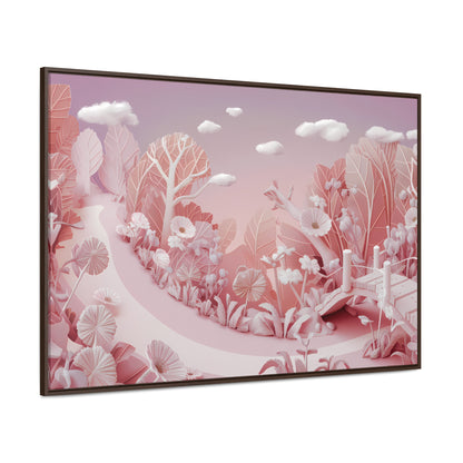 Whimsical Dawn Garden - Gallery Canvas Wraps, Horizontal Frame