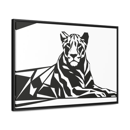 Majestic Geometric Tiger - Gallery Canvas Wraps, Horizontal Frame