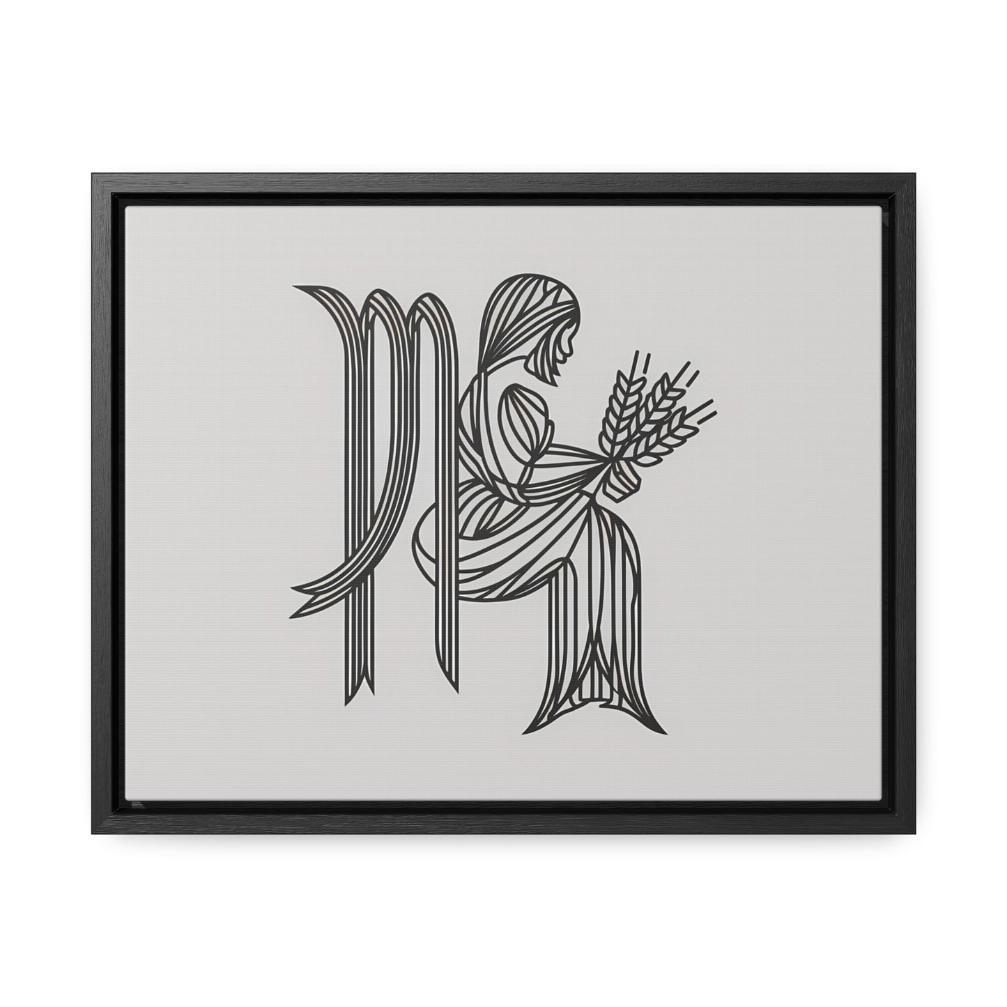 Virgo Lines - Gallery Canvas Wraps, Horizontal Frame