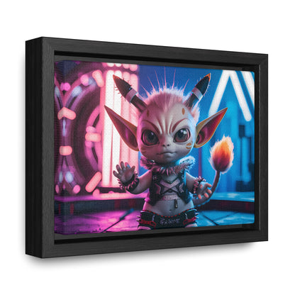 Neon Punk Guardian - Gallery Canvas Wraps, Horizontal Frame