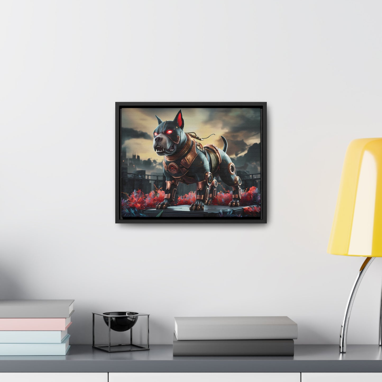 Cyberhound Sentinel - Gallery Canvas Wraps, Horizontal Frame