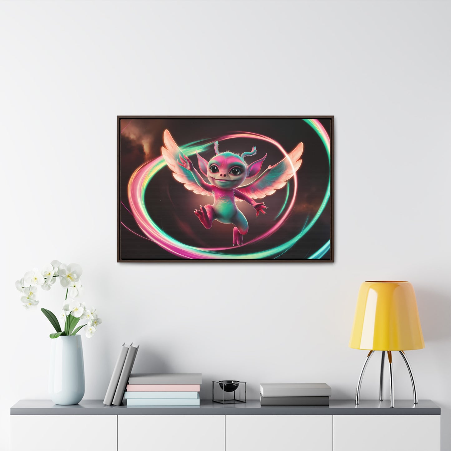 Wings of Radiant Joy - Gallery Canvas Wraps, Horizontal Frame