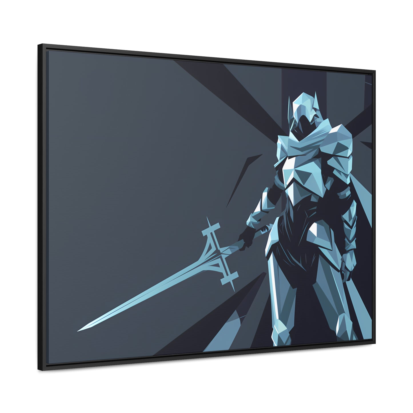 Knight of the Shattered Realm - Gallery Canvas Wraps, Horizontal Frame