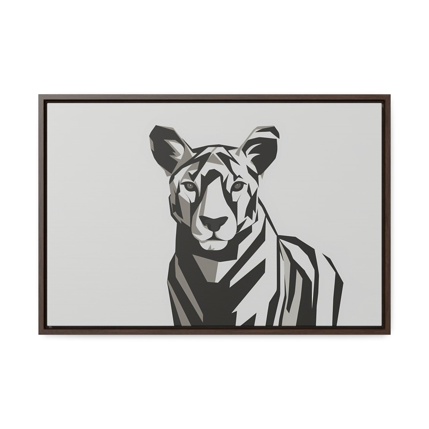 "Monochrome Majesty" - Gallery Canvas Wraps, Horizontal Frame