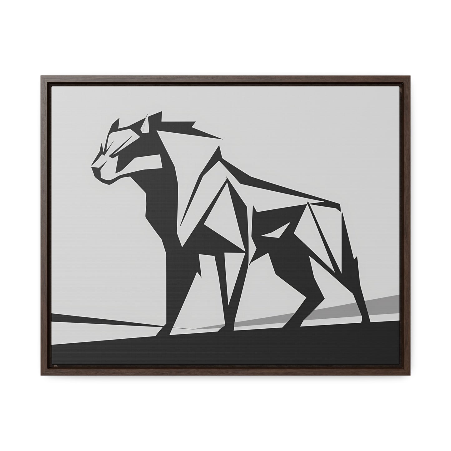 Geometric Beast - Gallery Canvas Wraps, Horizontal Frame