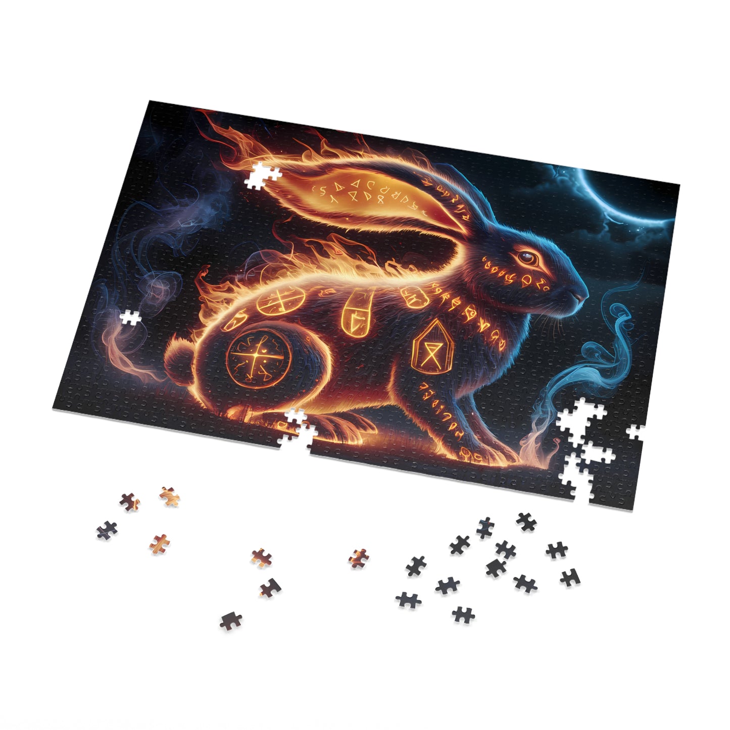 Runes of the Fire Hare - Jigsaw Puzzle (30, 110, 252, 500,1000-Piece)