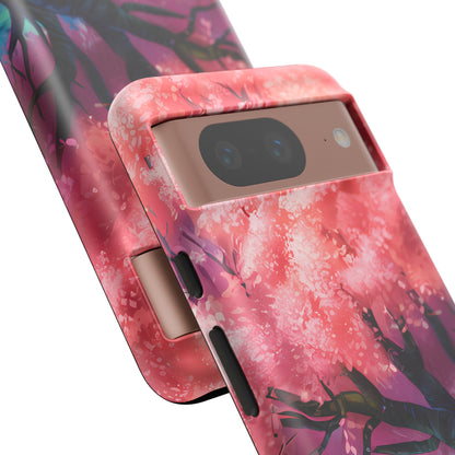 Idyllic Cherry Blossom and a Hut - Smartphone Tough Cases