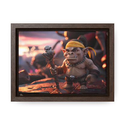 Goblin Warlord at Sunset - Gallery Canvas Wraps, Horizontal Frame