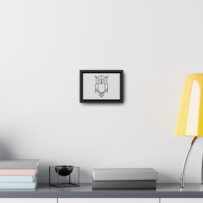 Geometric Owl - Gallery Canvas Wraps, Horizontal Frame