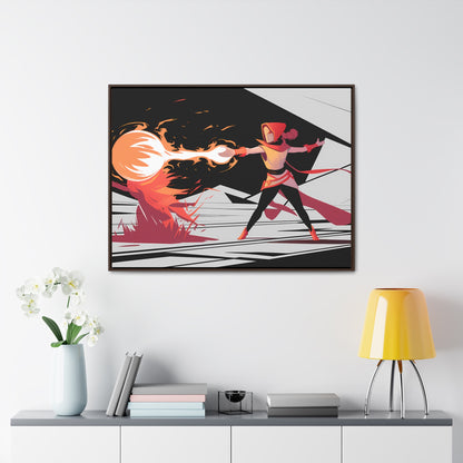 Conjuring the Firestorm - Gallery Canvas Wraps, Horizontal Frame