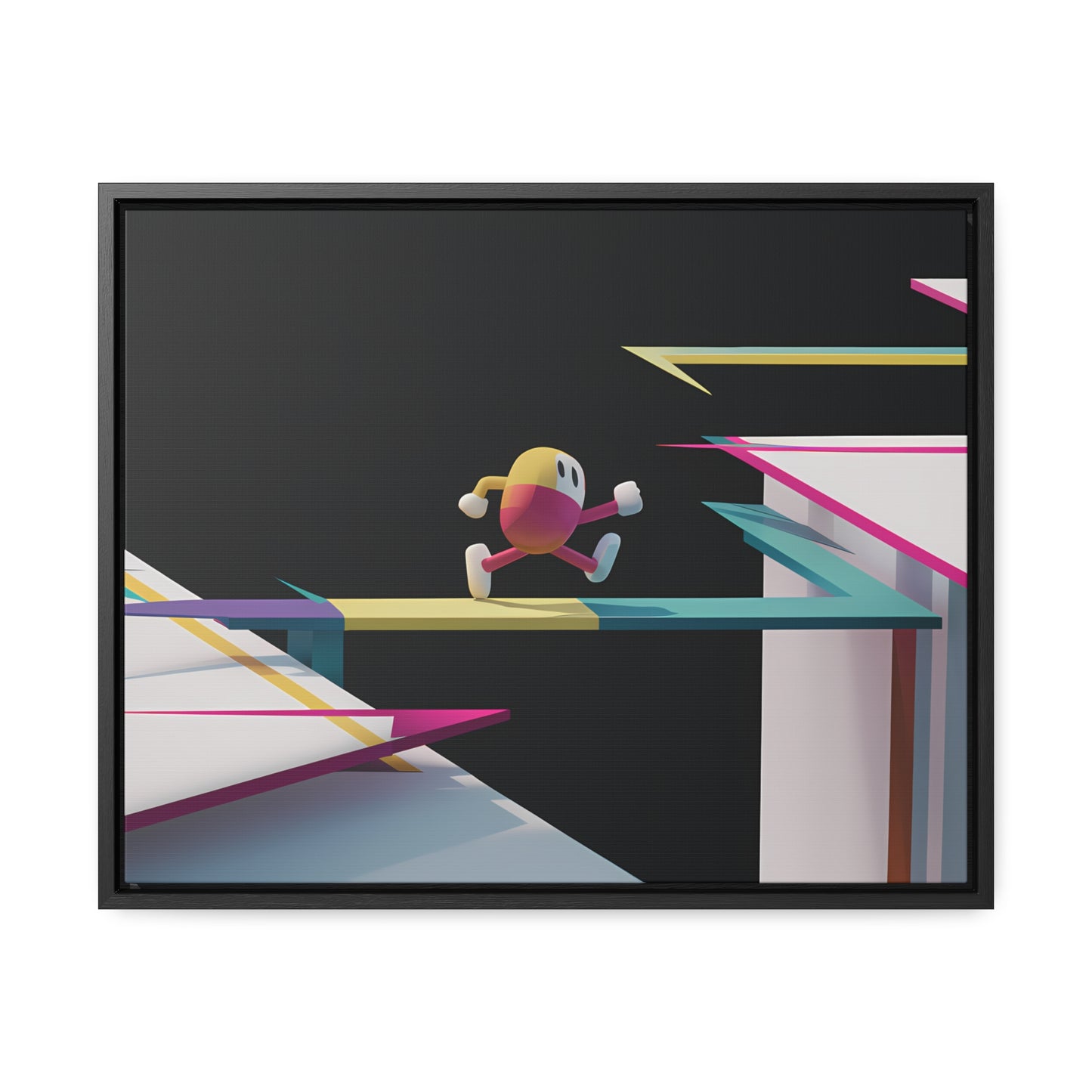 "Leaping Through Dimensions" - Gallery Canvas Wraps, Horizontal Frame