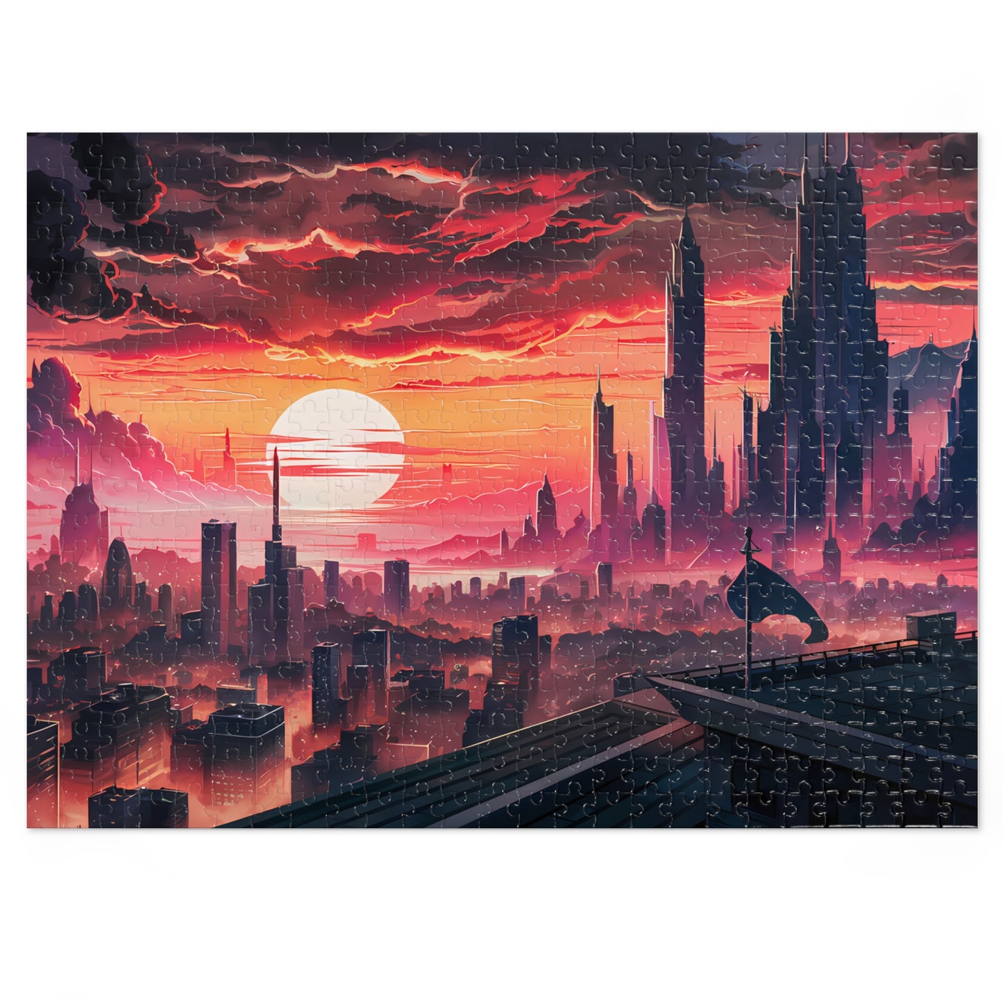 "City of the Eternal Dusk" - Jigsaw Puzzle (30, 110, 252, 500,1000-Piece)