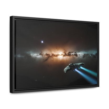 Voyage Through the Cosmic Abyss - Gallery Canvas Wraps, Horizontal Frame