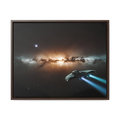 Voyage Through the Cosmic Abyss - Gallery Canvas Wraps, Horizontal Frame