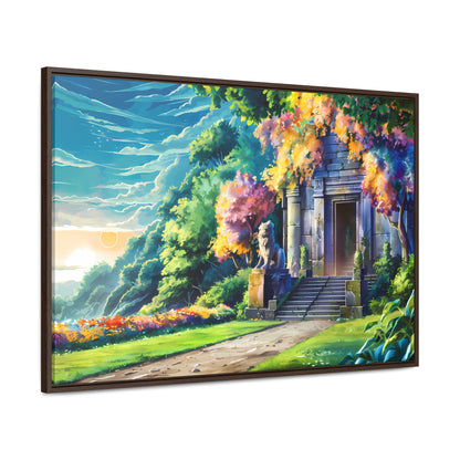 Sanctuary of the Forgotten Dawn - Gallery Canvas Wraps, Horizontal Frame