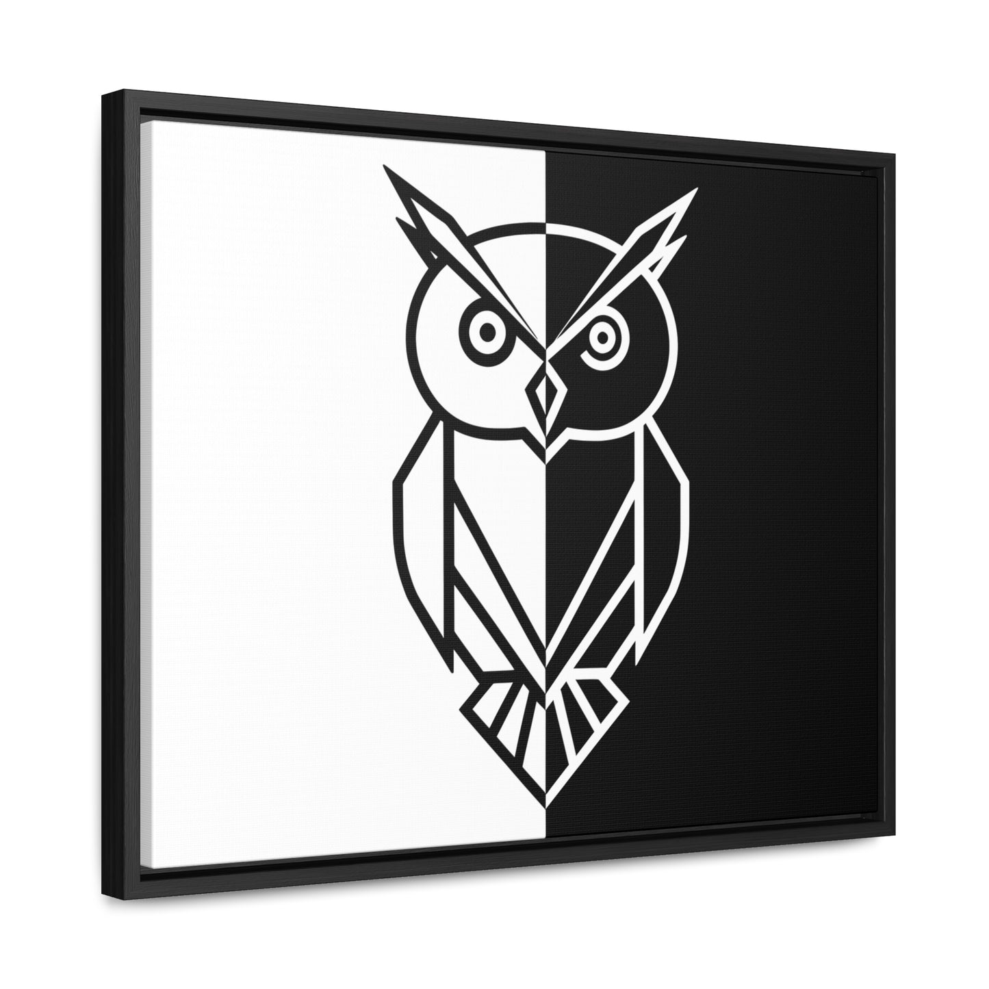 Duality of the Owl - Gallery Canvas Wraps, Horizontal Frame