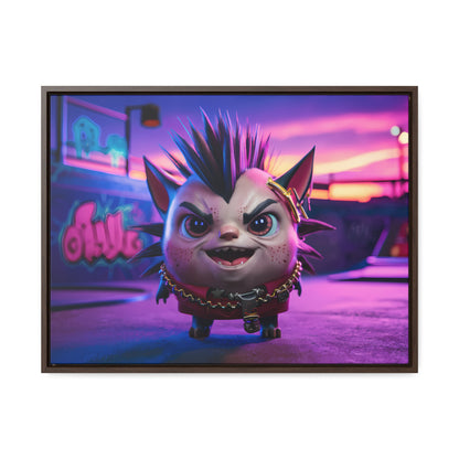 Punk Paws Unleashed - Gallery Canvas Wraps, Horizontal Frame