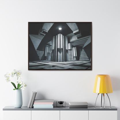 The Geometry of Shadows - Gallery Canvas Wraps, Horizontal Frame