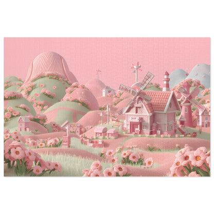 Whimsical Pastel Meadows - Jigsaw Puzzle (30, 110, 252, 500,1000-Piece)