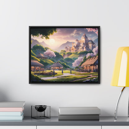 "Whispers of the Twilight Kingdom" - Gallery Canvas Wraps, Horizontal Frame