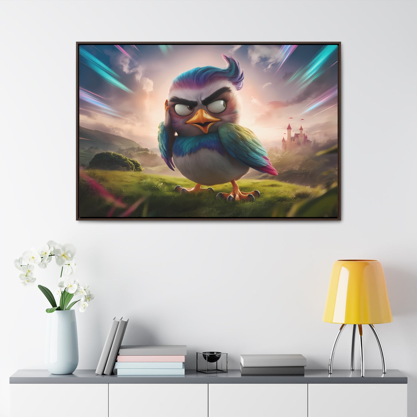 Feathered Fury: The Guardian of the Sky - Gallery Canvas Wraps, Horizontal Frame