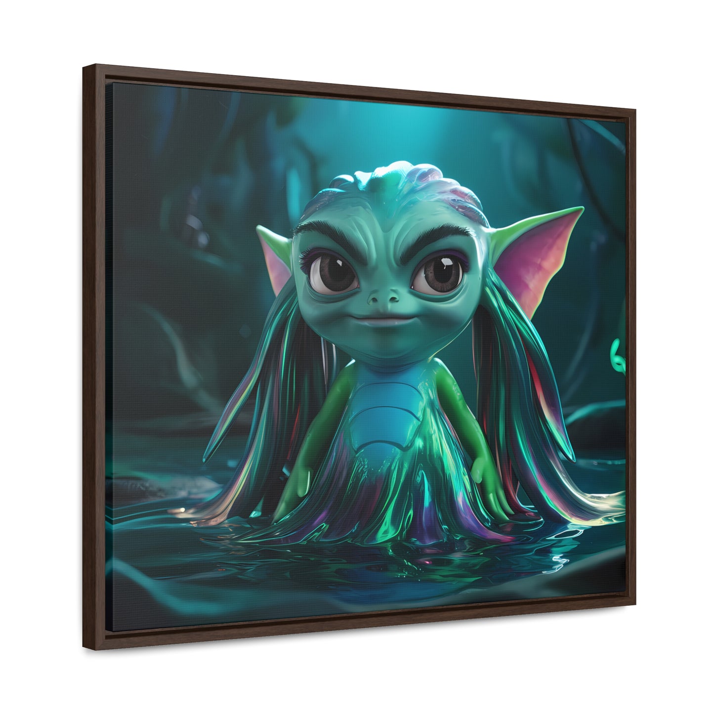 Guardian of the Enchanted Lagoon - Gallery Canvas Wraps, Horizontal Frame