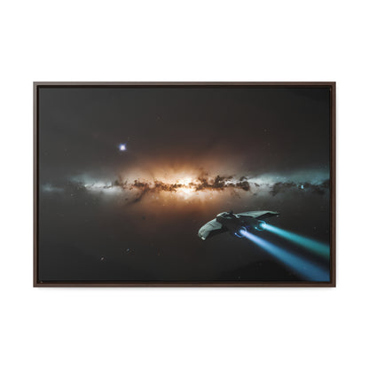 Voyage Through the Cosmic Abyss - Gallery Canvas Wraps, Horizontal Frame