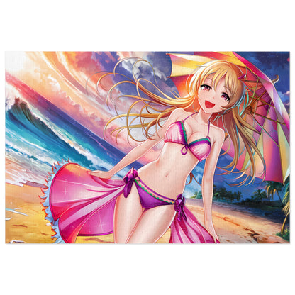 Sunset Bliss at the Beach - Jigsaw Puzzle (30, 110, 252, 500,1000-Piece)