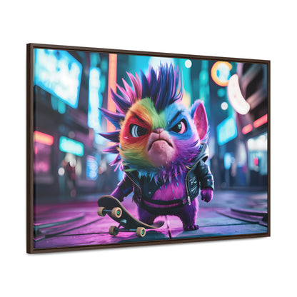 Skateboarding Punk - Gallery Canvas Wraps, Horizontal Frame