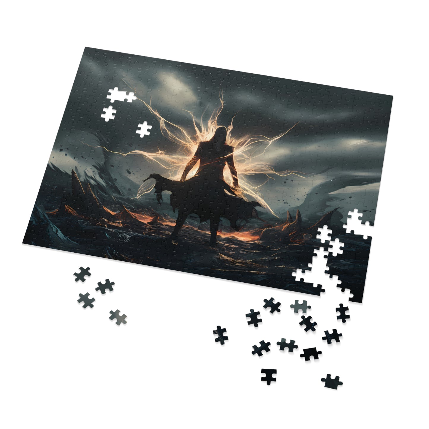 Magical Fire Warrior - Jigsaw Puzzle (30, 110, 252, 500,1000-Piece)