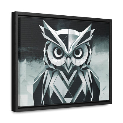 "Geometric Sentinel" - Gallery Canvas Wraps, Horizontal Frame