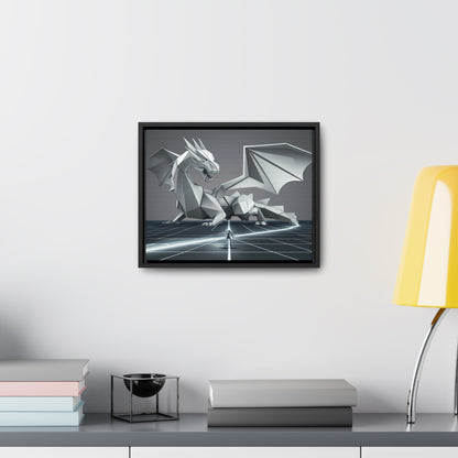 Confrontation in the Digital Realm - Gallery Canvas Wraps, Horizontal Frame