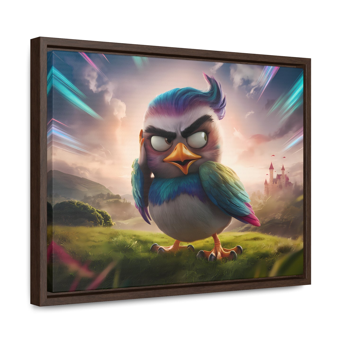 Feathered Fury: The Guardian of the Sky - Gallery Canvas Wraps, Horizontal Frame