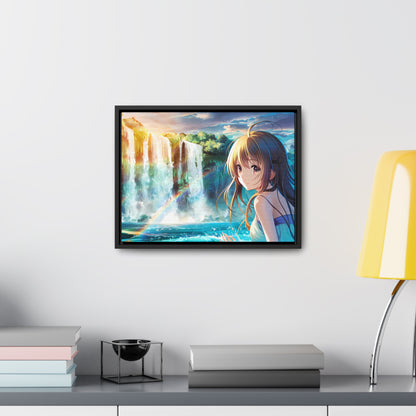 Whispers of the Waterfall - Gallery Canvas Wraps, Horizontal Frame