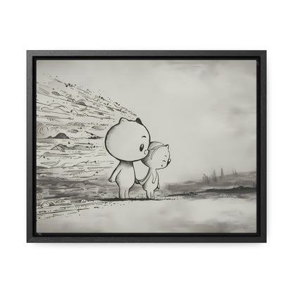 "Together Through the Storm" - Gallery Canvas Wraps, Horizontal Frame