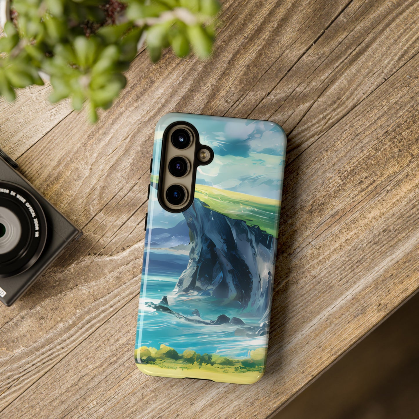 Anime Cliff by the Sea - Smartphone Tough Cases