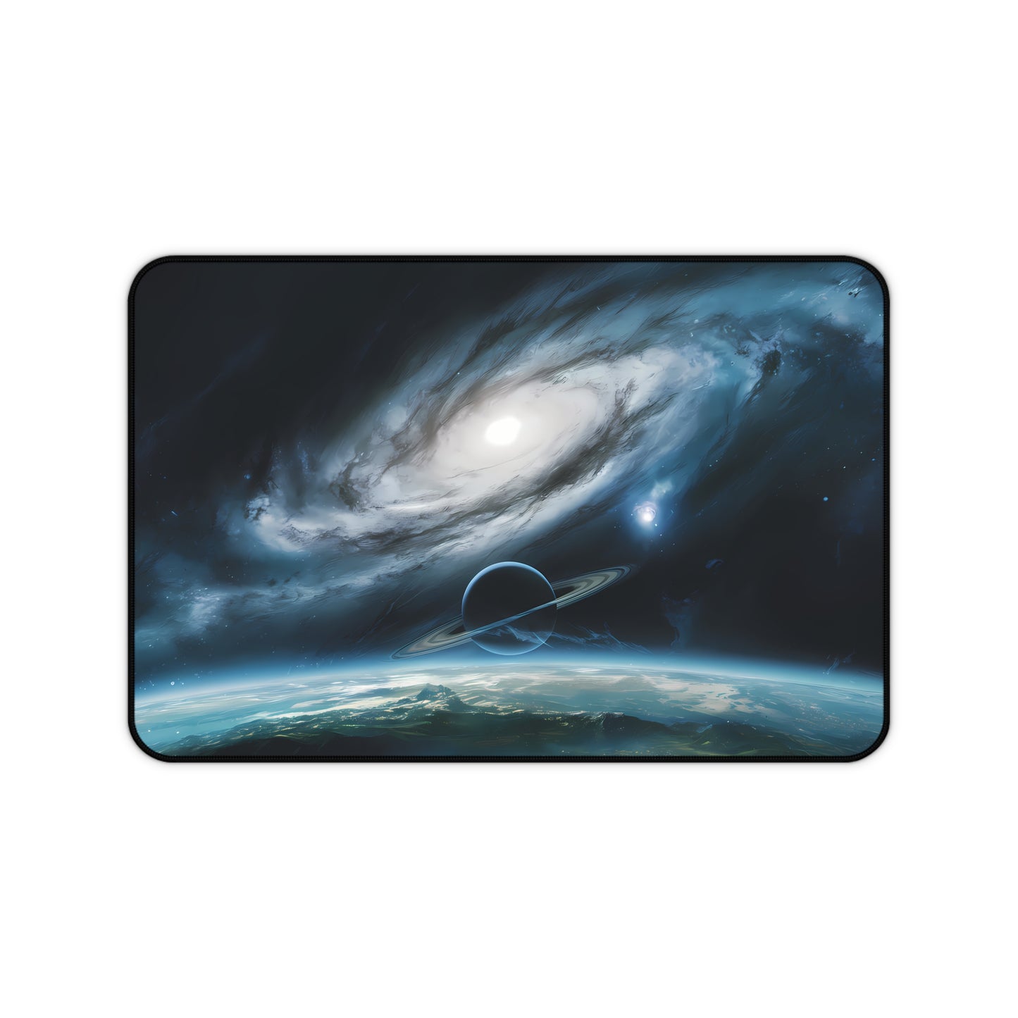 Outer Space viewing a Planet - Desk Mat